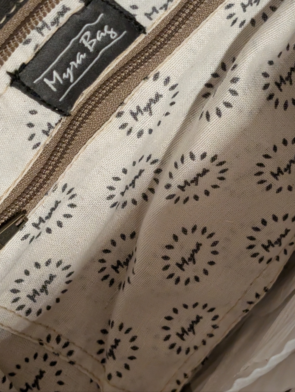 NWT Myra Bag Leather Print Canvas Leather Satc… - Picture 7 of 8